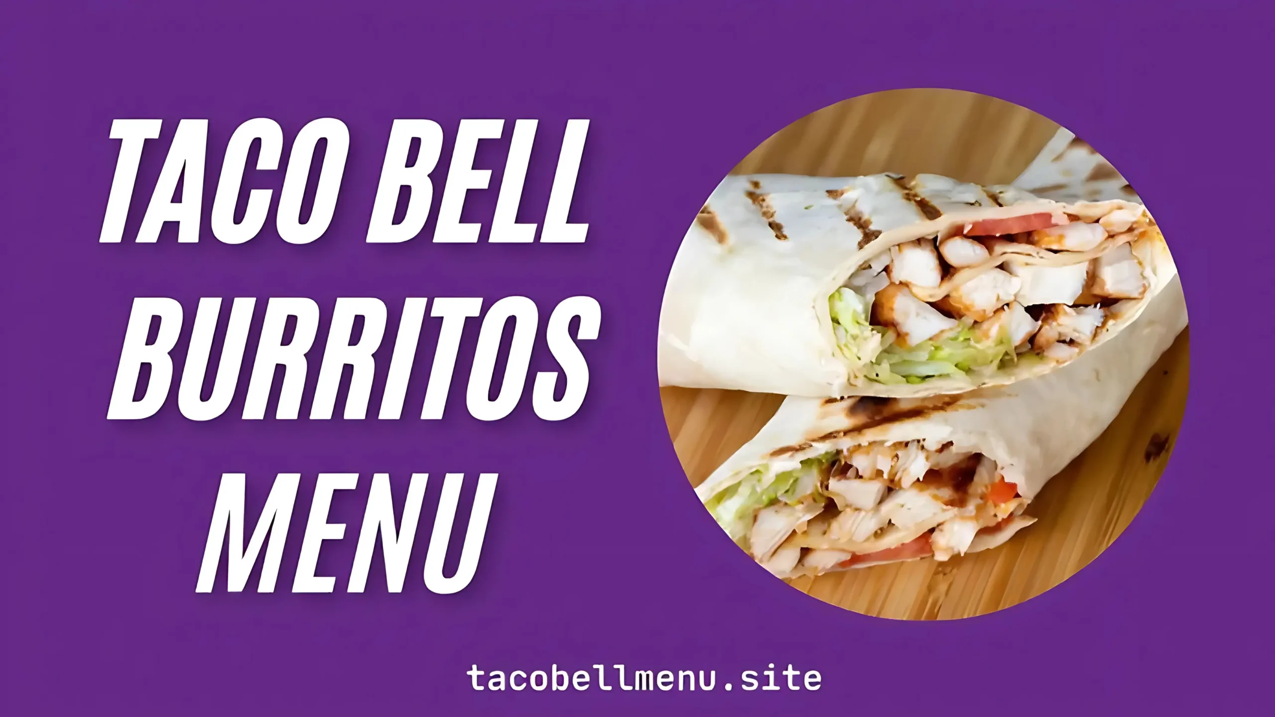 Taco Bell Burritos Menu