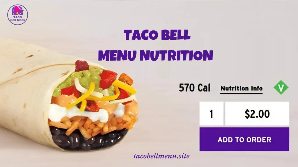 Taco Bell Menu Nutrition